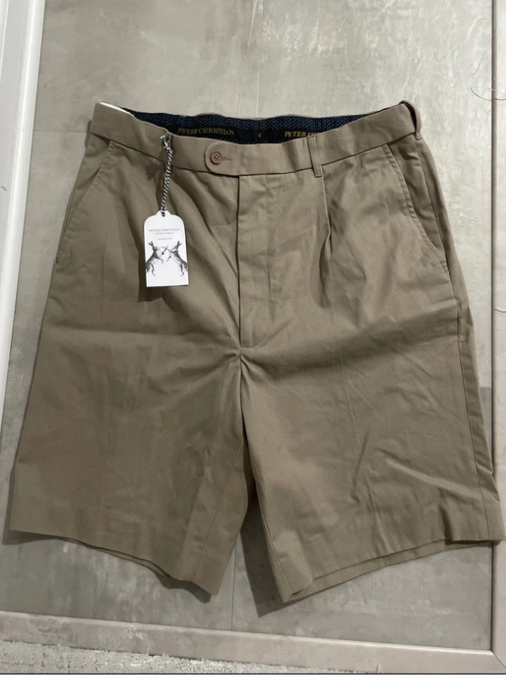 Men's Flat-Front Khaki Shorts